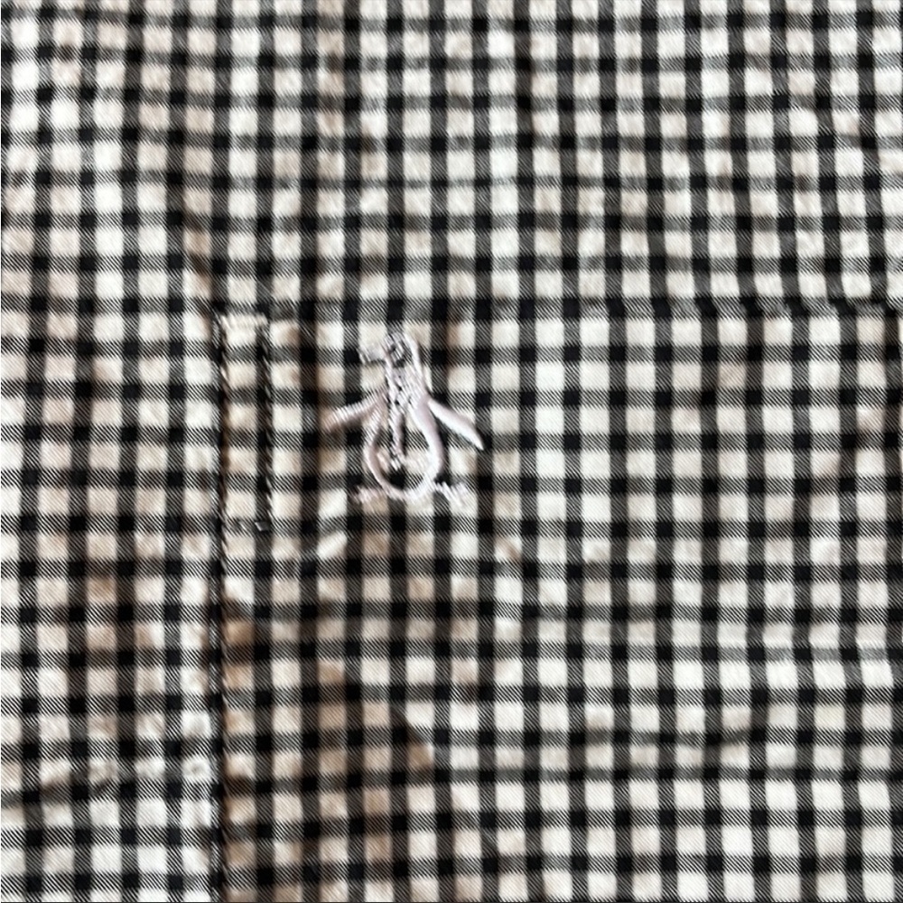 Original Penguin Mens XL Herritage Slim
Fit Short Sleeve Shirt